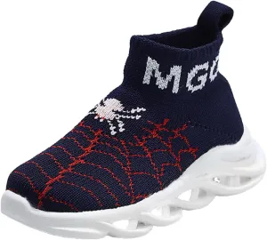 Toddler Boys Girls Light Up Shoes LED Lightweight Mesh Breathable Walking Sneakers Kids Fashion Boys Shoes Slip on