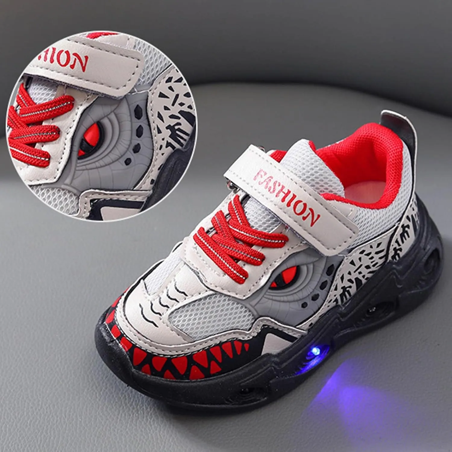 Toddler Boys Girls Light Up Shoes LED Lightweight Mesh Breathable Walking Sneakers Kids Fashion Little Kid Sneakers
