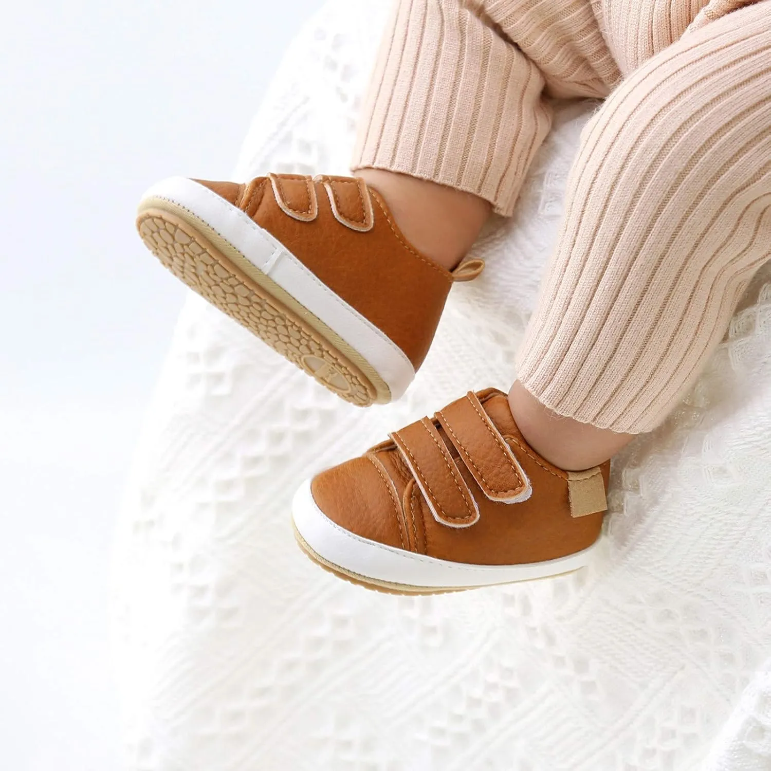 Toddler Boys Shoes Sneakers Girls Sneaker Shoes Soft Anti-Slip Baby Leather Infant Walkers Toddler Dress Shoes