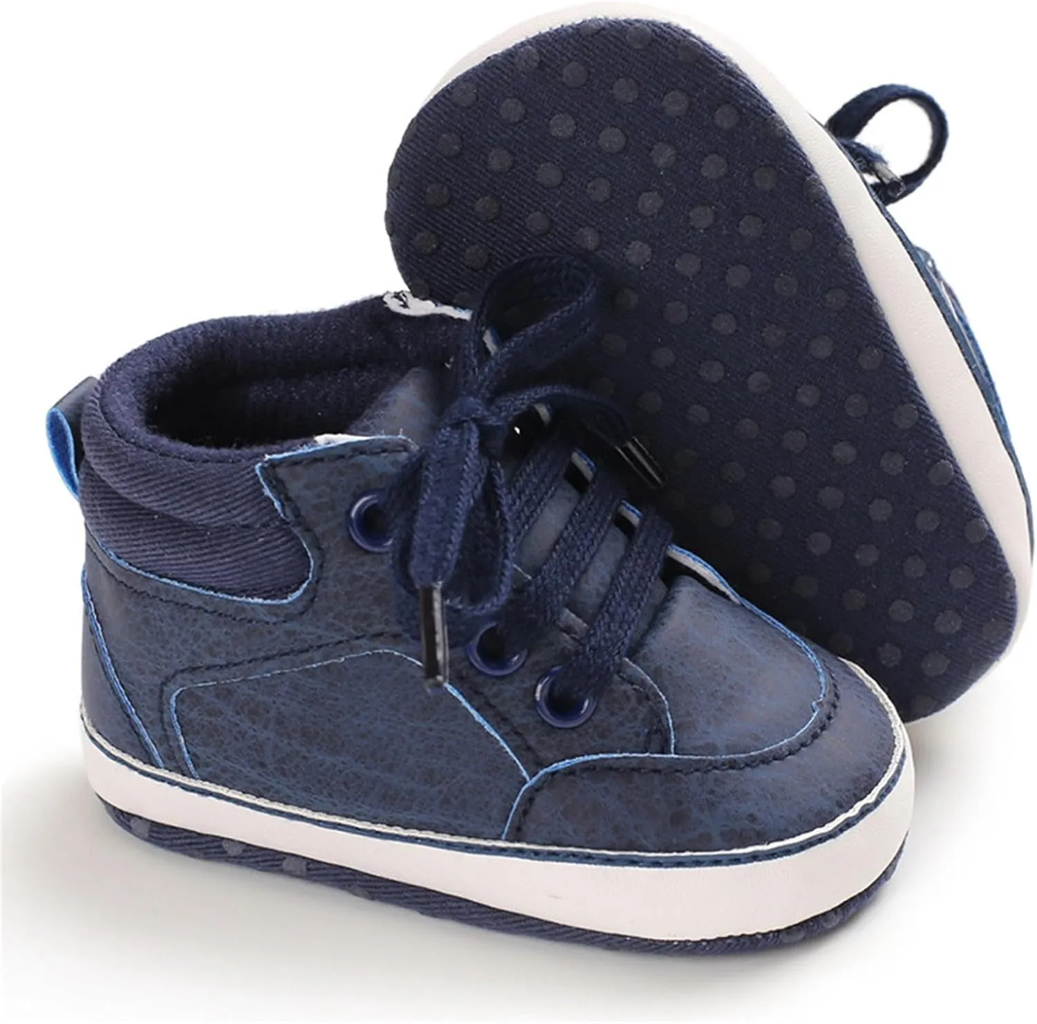 Toddler Girls Boys High Top Canvas Shoes Soft Rubber Sole Warm Sport Shoes Outdoor Casual Solid Boots with Strap