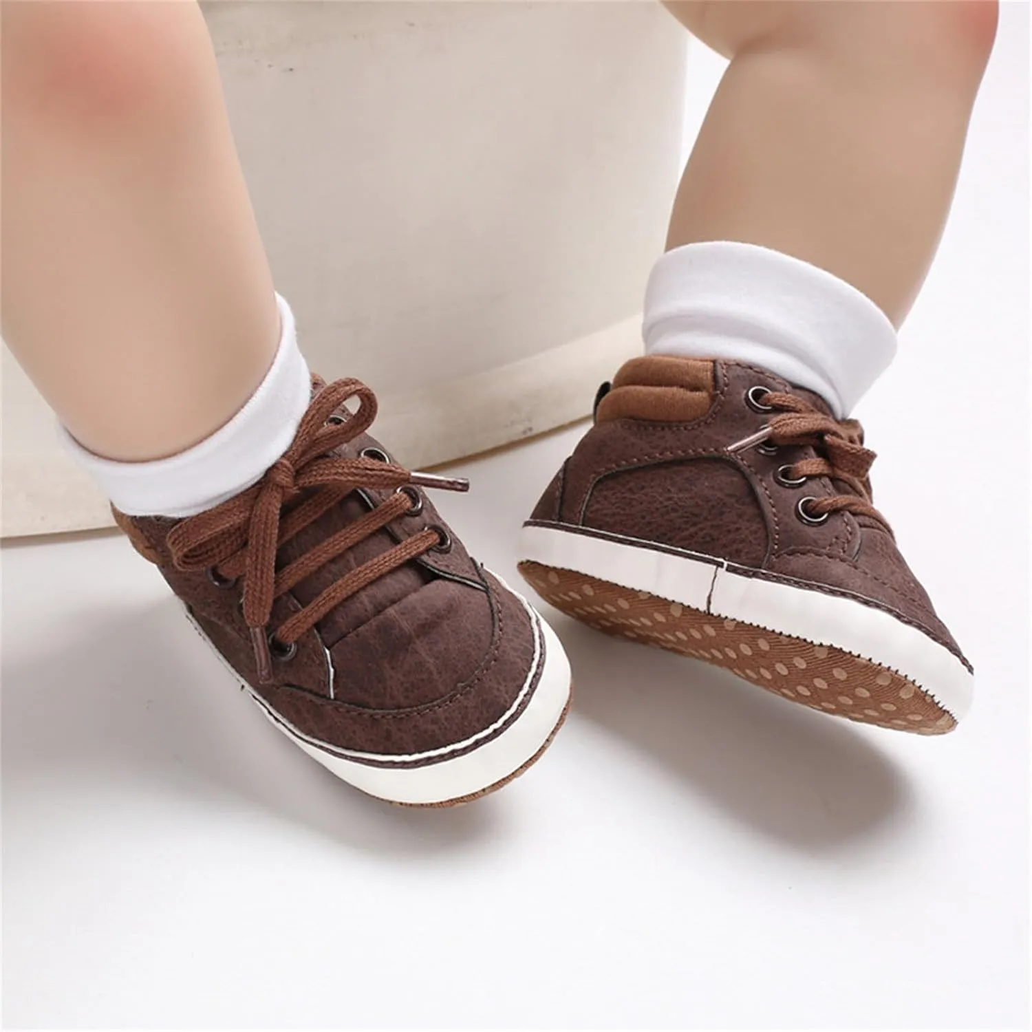 Toddler Girls Boys High Top Canvas Shoes Soft Rubber Sole Warm Sport Shoes Outdoor Casual Solid Boots with Strap