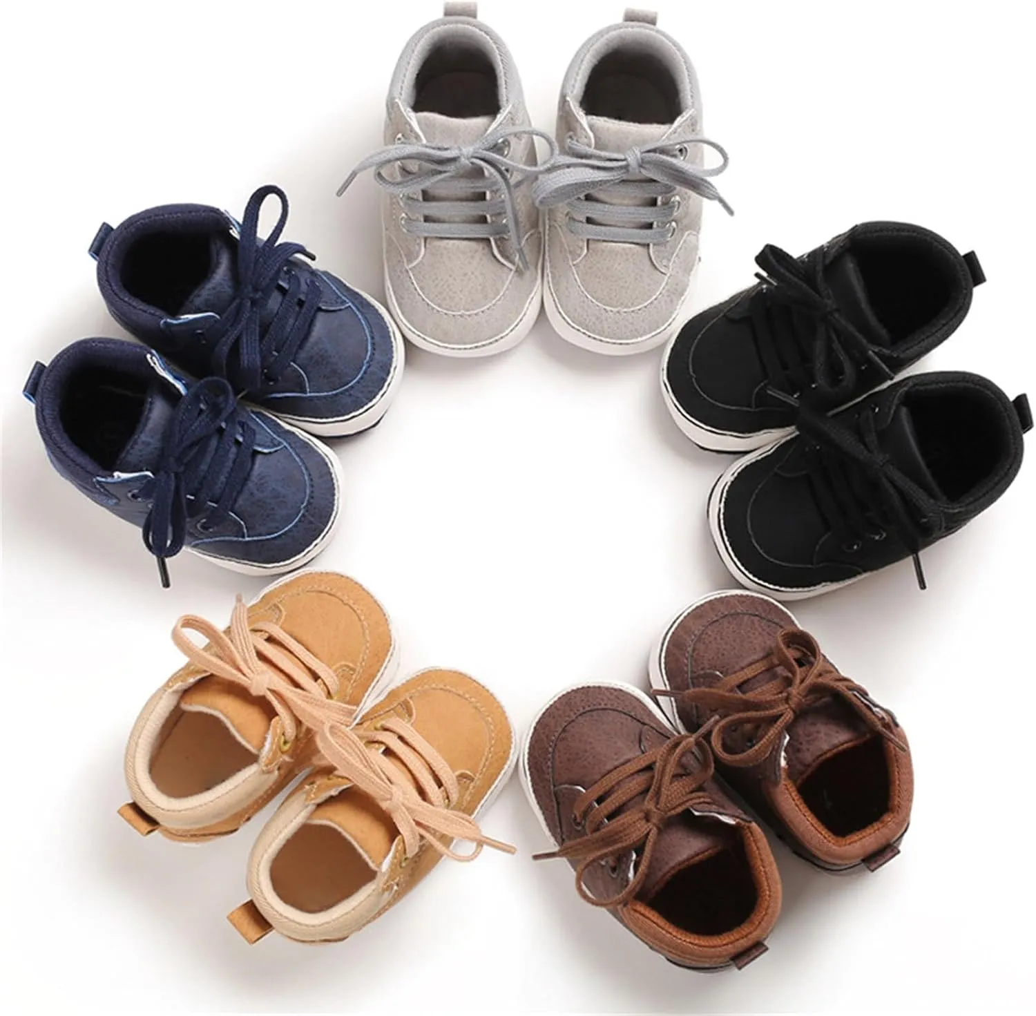 Toddler Girls Boys High Top Canvas Shoes Soft Rubber Sole Warm Sport Shoes Outdoor Casual Solid Boots with Strap