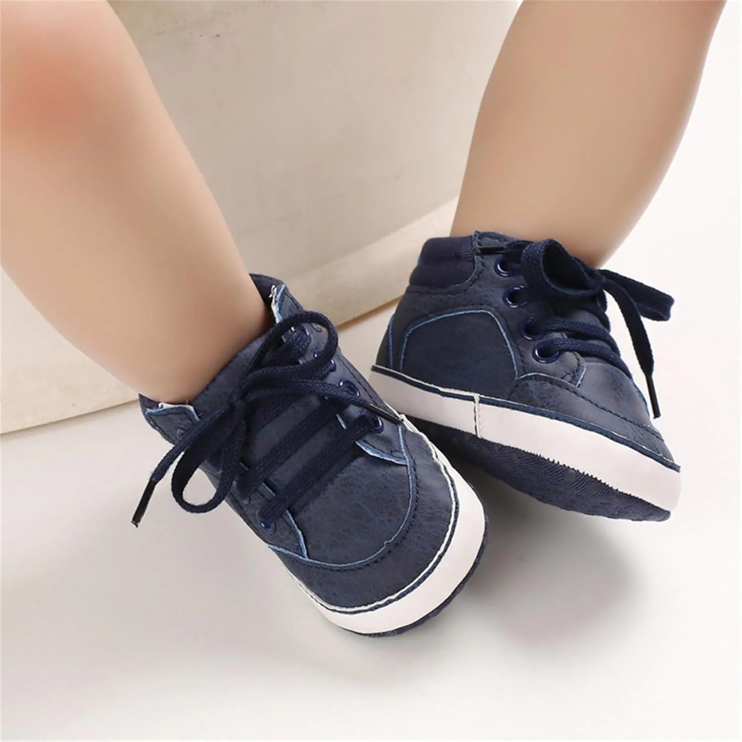 Toddler Girls Boys High Top Canvas Shoes Soft Rubber Sole Warm Sport Shoes Outdoor Casual Solid Boots with Strap