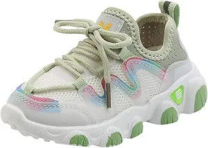 Toddler Sneakers, Toddler Infant Kids Baby Girls Mesh Breathable Lace Up Soft Shoes Sneakers