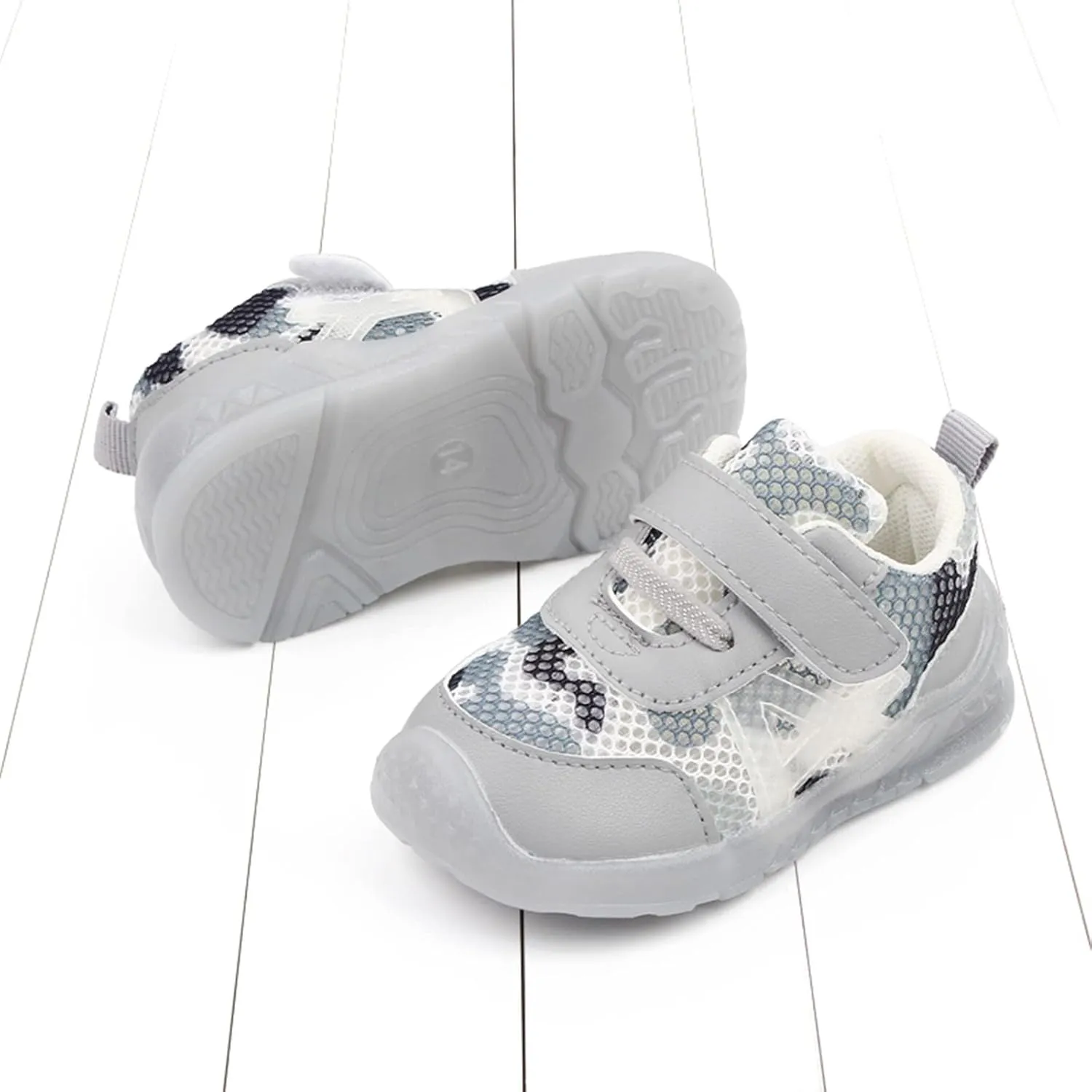 Toddlers Shoes Size 6 Boys and Girls Children Breathable Hook Loop Non Slip Soft Sole Size 7 Toddler Boy Shoes