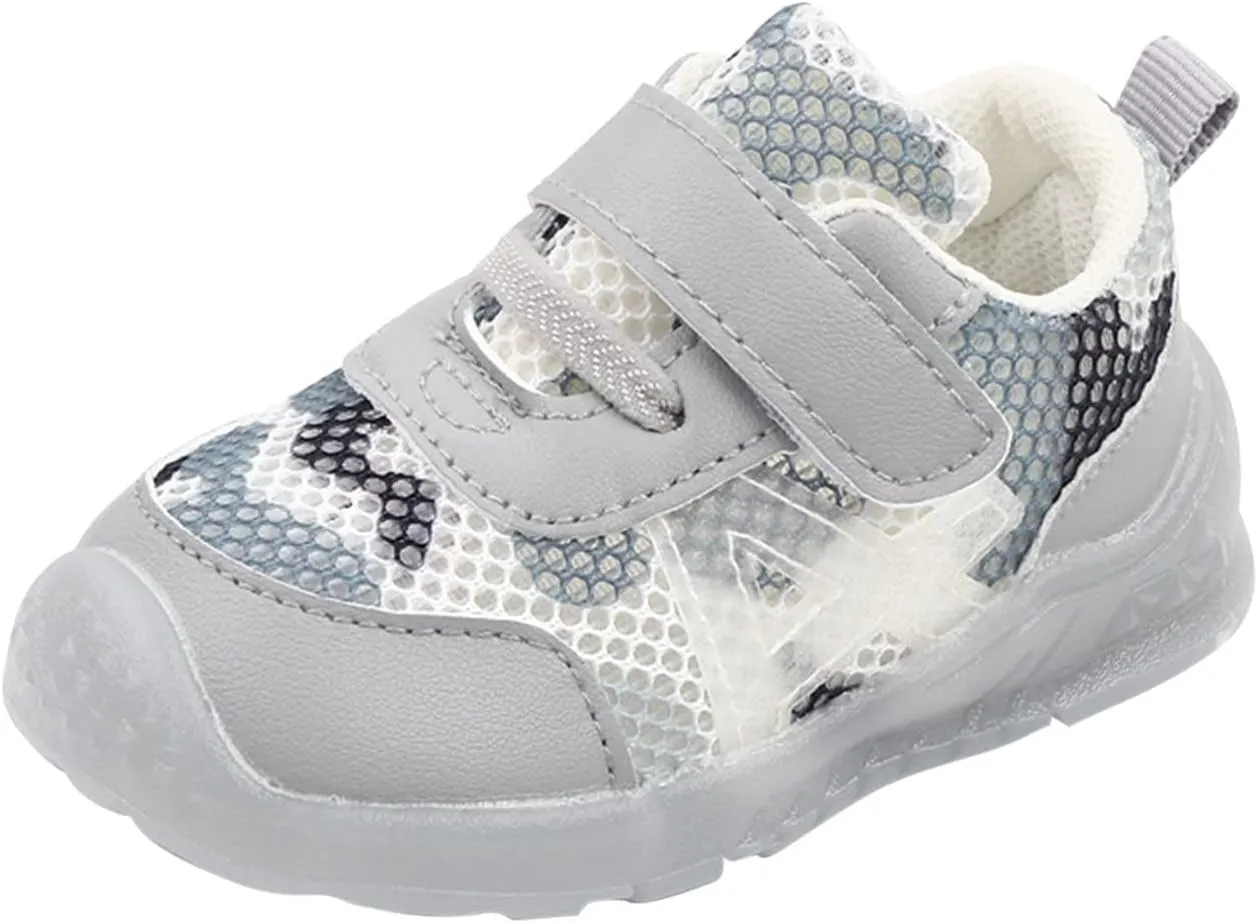 Toddlers Shoes Size 6 Boys and Girls Children Breathable Hook Loop Non Slip Soft Sole Size 7 Toddler Boy Shoes