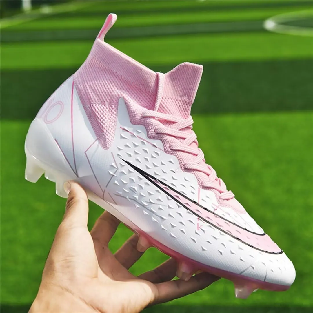 Turf Soccer Shoes Men Women Indoor Soccer Cleats Youth Football Boots Adult High Top Training Zapatos de Fútbol TF FG