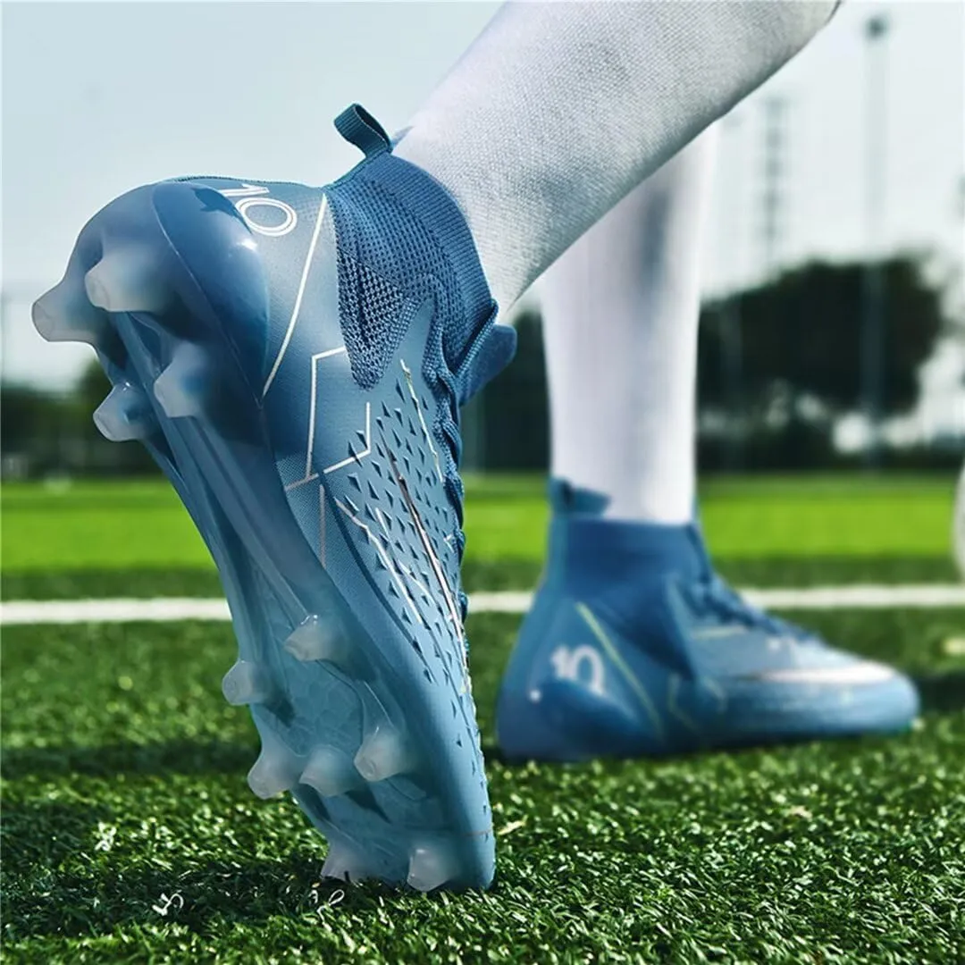 Turf Soccer Shoes Men Women Indoor Soccer Cleats Youth Football Boots Adult High Top Training Zapatos de Fútbol TF FG