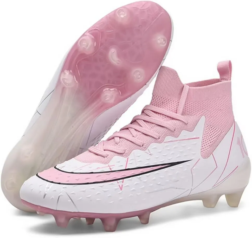Turf Soccer Shoes Men Women Indoor Soccer Cleats Youth Football Boots Adult High Top Training Zapatos de Fútbol TF FG