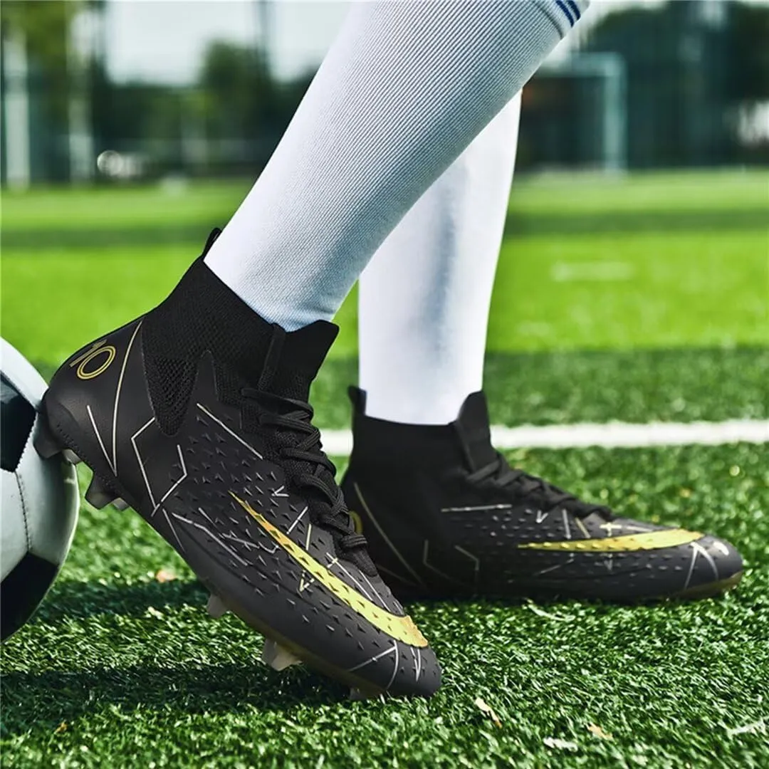 Turf Soccer Shoes Men Women Indoor Soccer Cleats Youth Football Boots Adult High Top Training Zapatos de Fútbol TF FG