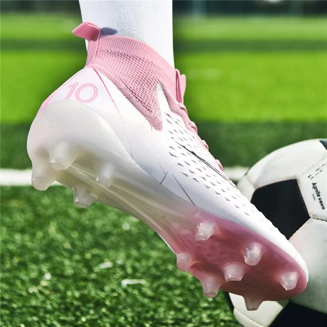 Turf Soccer Shoes Men Women Indoor Soccer Cleats Youth Football Boots Adult High Top Training Zapatos de Fútbol TF FG