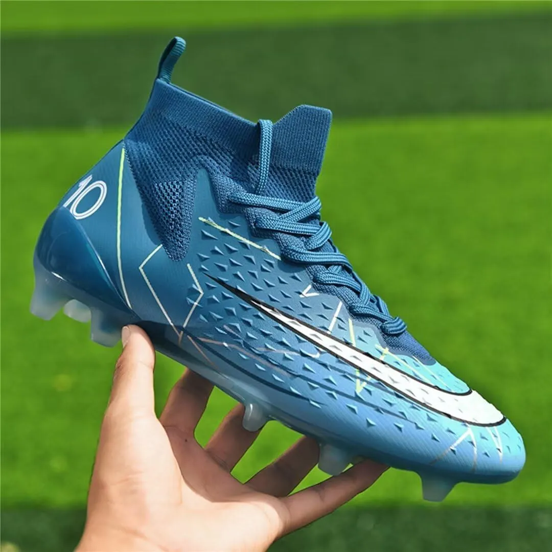 Turf Soccer Shoes Men Women Indoor Soccer Cleats Youth Football Boots Adult High Top Training Zapatos de Fútbol TF FG