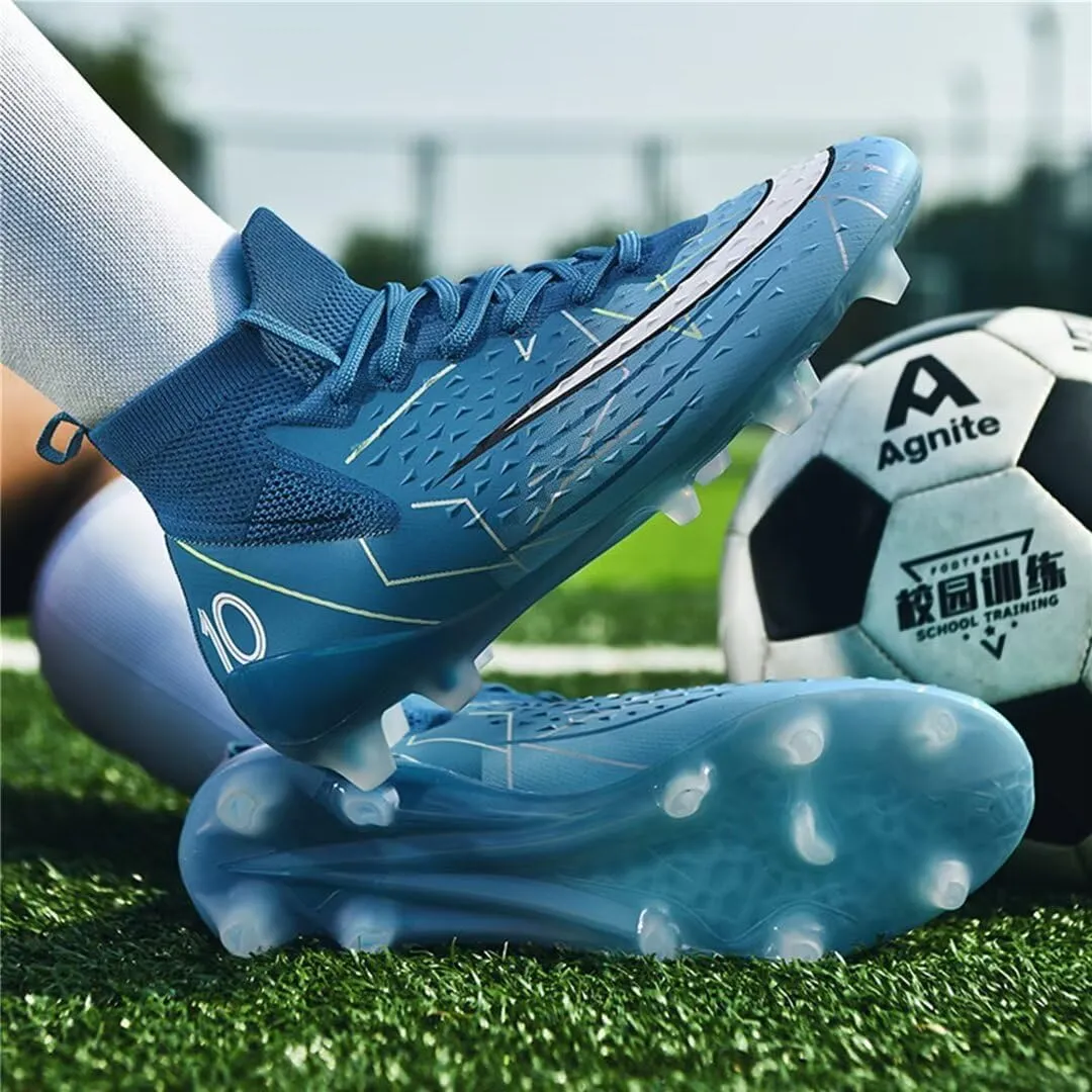 Turf Soccer Shoes Men Women Indoor Soccer Cleats Youth Football Boots Adult High Top Training Zapatos de Fútbol TF FG