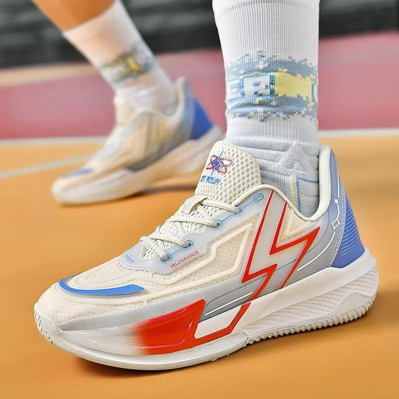 Unisex Basketball Shoes are Breathable Comfortable Non Slip Colorful Sports Training Shoes