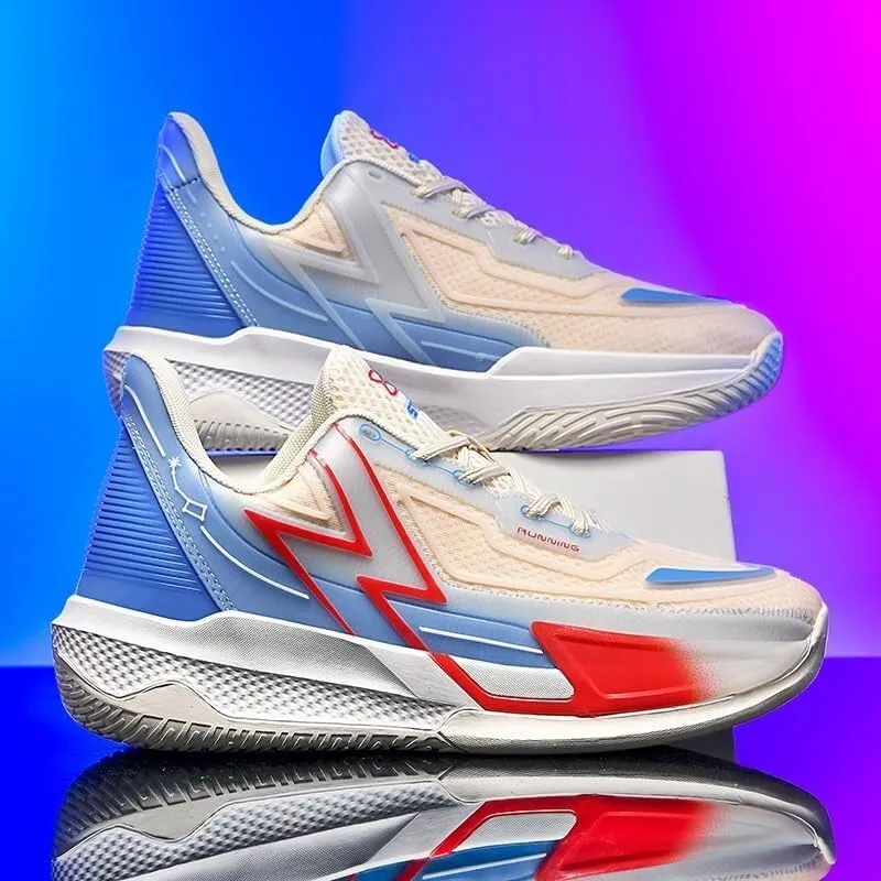 Unisex Basketball Shoes are Breathable Comfortable Non Slip Colorful Sports Training Shoes