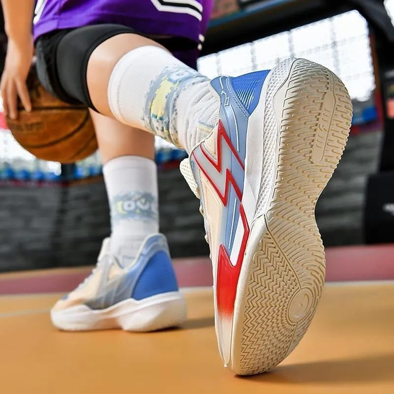 Unisex Basketball Shoes are Breathable Comfortable Non Slip Colorful Sports Training Shoes