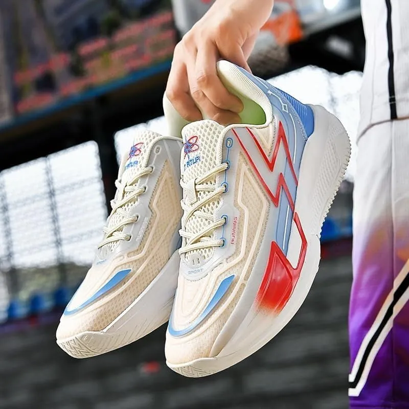 Unisex Basketball Shoes are Breathable Comfortable Non Slip Colorful Sports Training Shoes