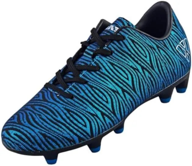 Vizari Teramo Firm Ground Football Shoes for Kids | Youth-Specific Soccer Cleats with Durable TPU Sole for Traction | Adjustable Fit for Boys and Girls with Padded Heel for Comfort and Performance