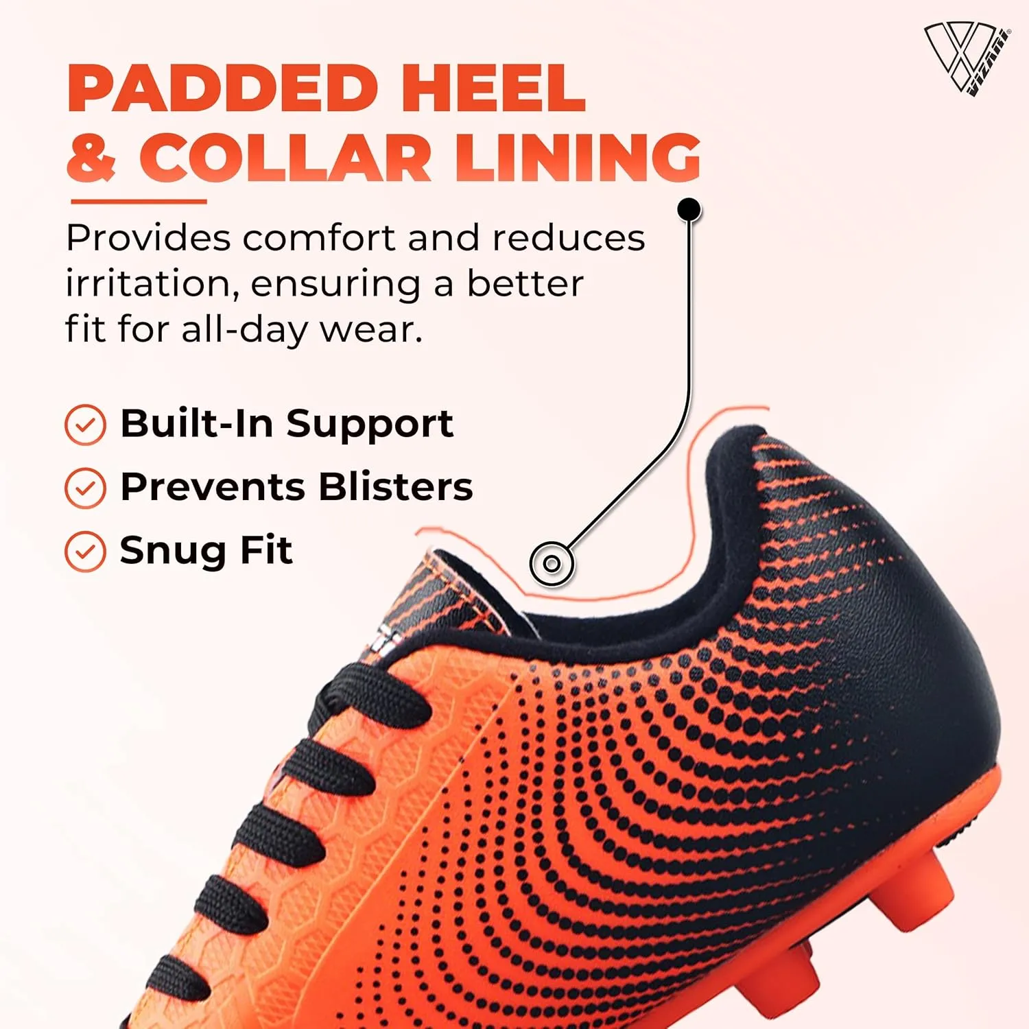 Vizari USA Stealth Boys Girls Soccer Cleats | Youth Firm Ground Athletic Outdoor Football Shoes for Toddler, Little Kid, Big Kid | Lightweight & Durable