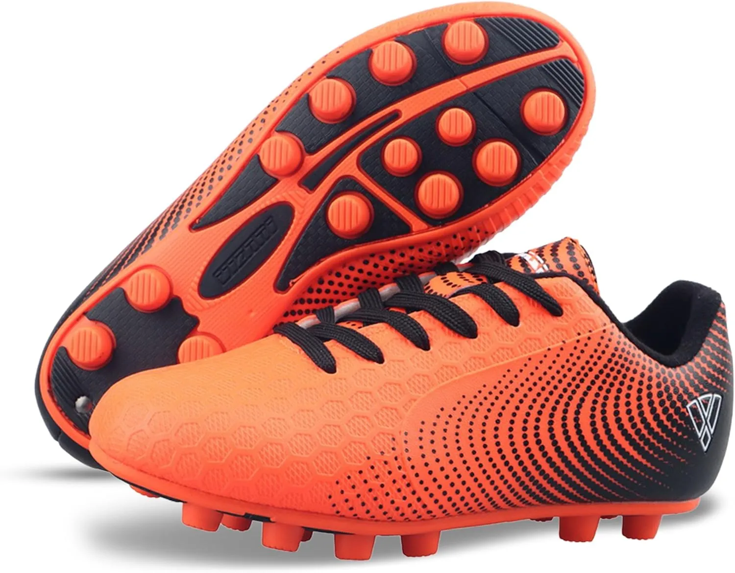 Vizari USA Stealth Boys Girls Soccer Cleats | Youth Firm Ground Athletic Outdoor Football Shoes for Toddler, Little Kid, Big Kid | Lightweight & Durable