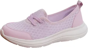 Walking Shoes for Women Breathable Mesh Casual Shoes Low Top Flat Soled Workout Shoes Slip On Cushion Shoes