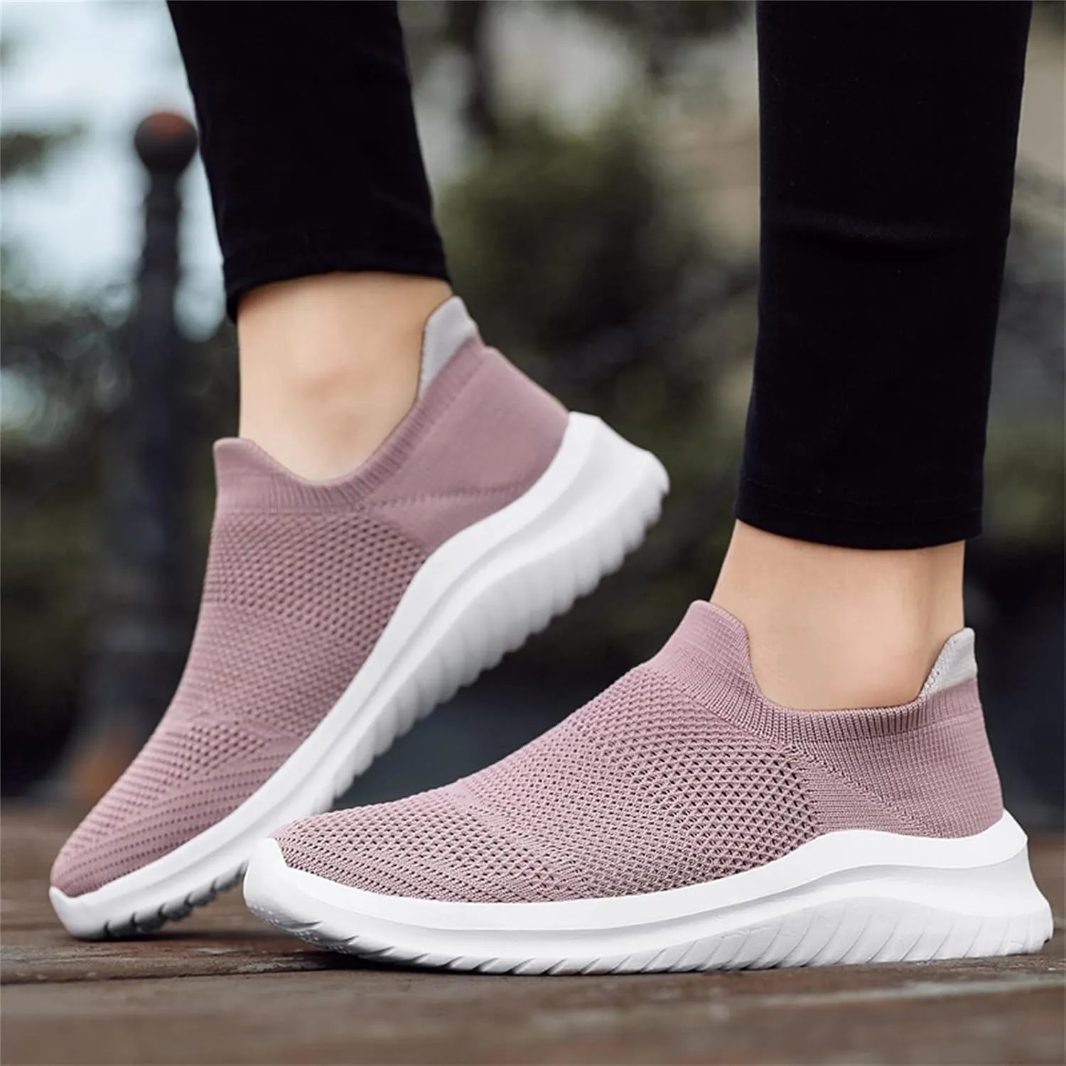 White Sneakers for Women Wide Toe Box Slip Resistant Nurse Shoes for Women White Womens Casual Shoes Size 11 Wide Walking Sneakers for Women Wide Width Slip On Sneakers Womens Shoes