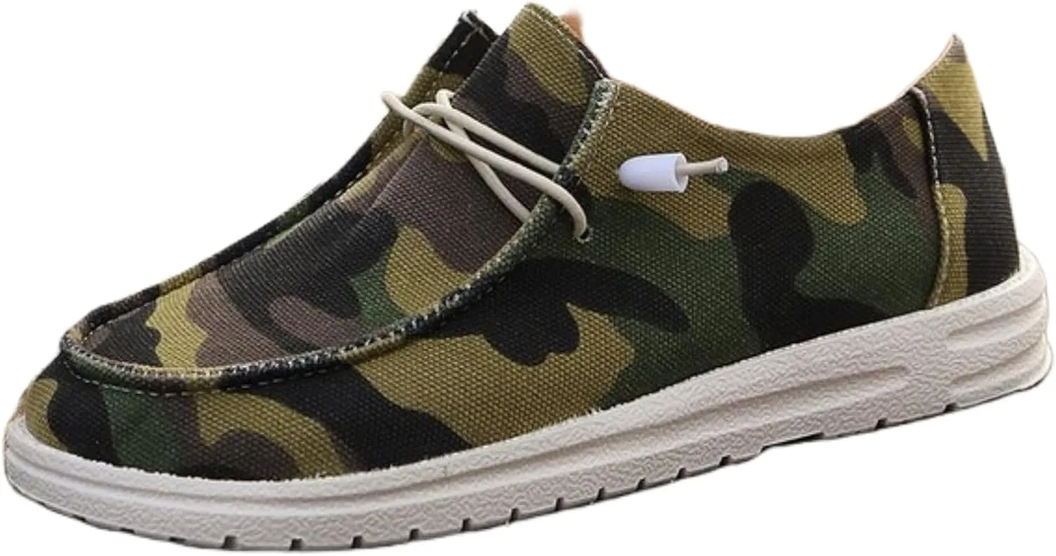 Wide Shoes for Women,Slip On Loafer Boat Shoes Wide Comfortable Light-Weight Walking Shoes