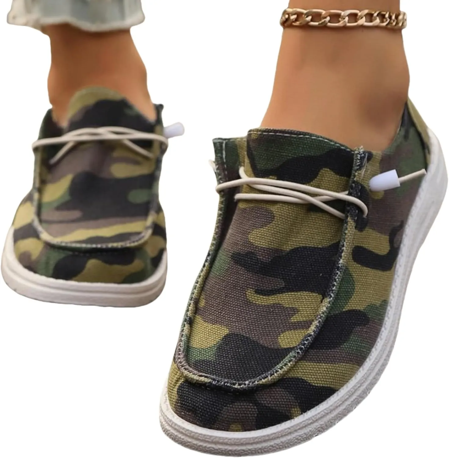Wide Shoes for Women,Slip On Loafer Boat Shoes Wide Comfortable Light-Weight Walking Shoes