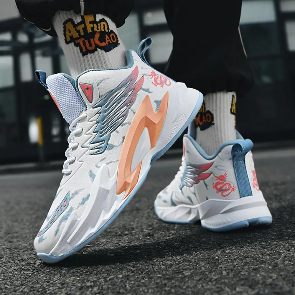 WILTENA Womens Fashion Mesh Breathable Anti-Slip Basketball Shoes Mens Sports Athletic Running Training Sneakers Casual Shoes