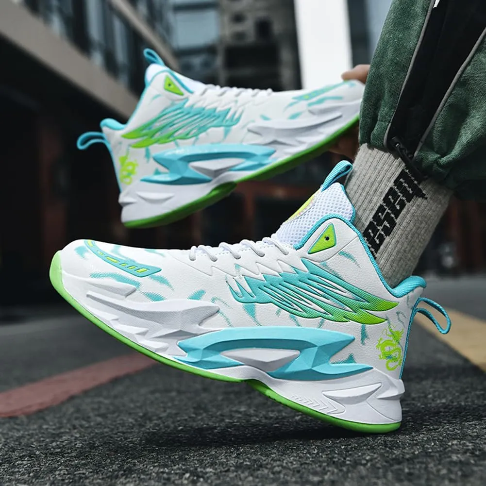 WILTENA Womens Fashion Mesh Breathable Anti-Slip Basketball Shoes Mens Sports Athletic Running Training Sneakers Casual Shoes