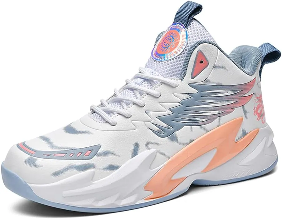 WILTENA Womens Fashion Mesh Breathable Anti-Slip Basketball Shoes Mens Sports Athletic Running Training Sneakers Casual Shoes