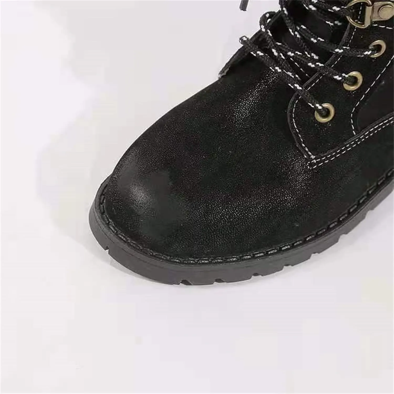 Winter Boots For Women 2022 Trendy Lace-up Combat Boots Mid-calf Military Booties Side Zipper Platform Warm Walking Shoe