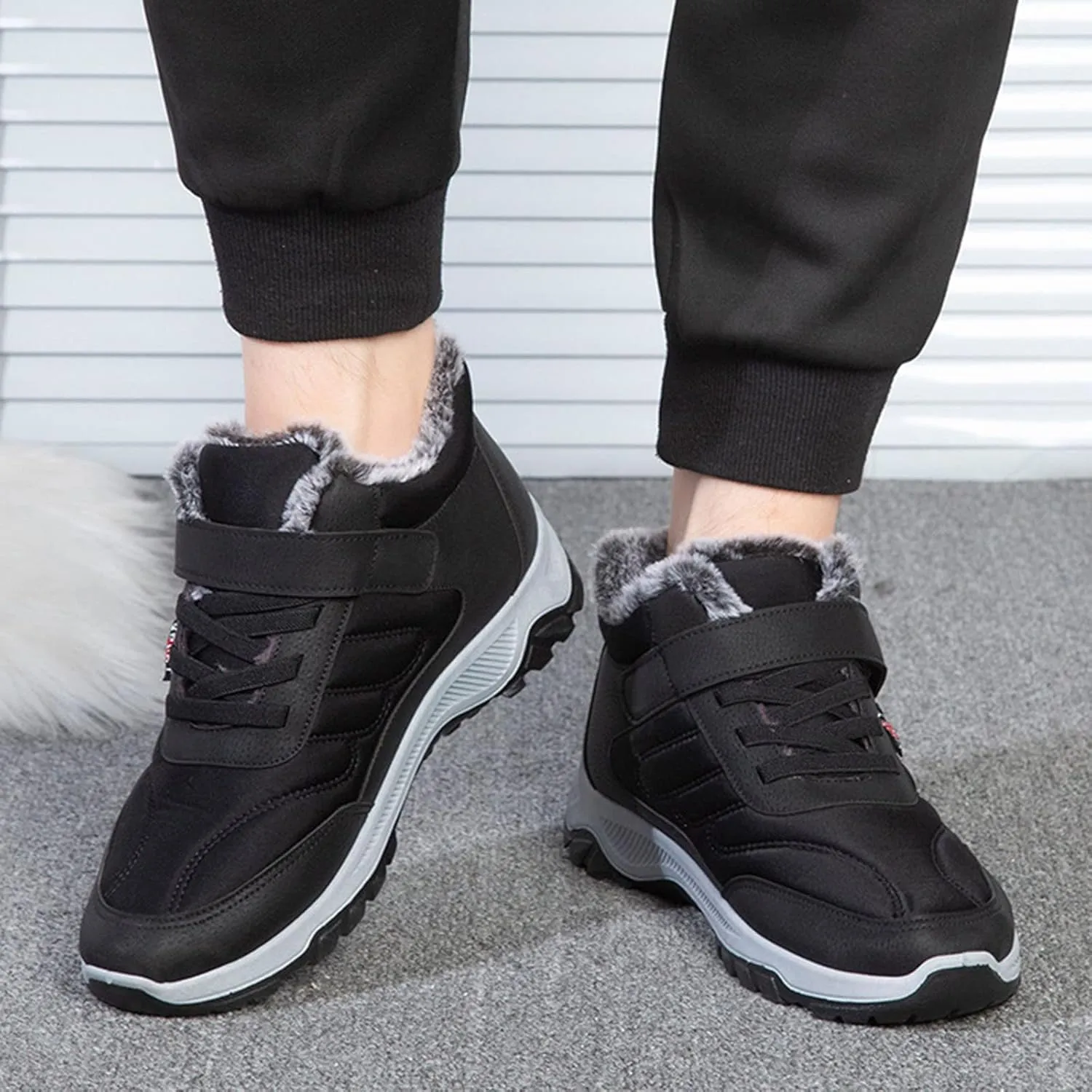 Winter Boots Women Wide Calf Waterproof Winter Shoes Ladies Womens Snow Boots Winter Warm Booties Womens Warm Shoes for Winter Womens Fall Shoes Snow Booties Men