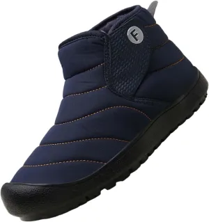 Winter Boots Women Wide Short Snow Boots Womens Comfortable Warm Barefoot Shoes Grounded Footwear Hiking Ankle Boots for Women Men Snow Booties