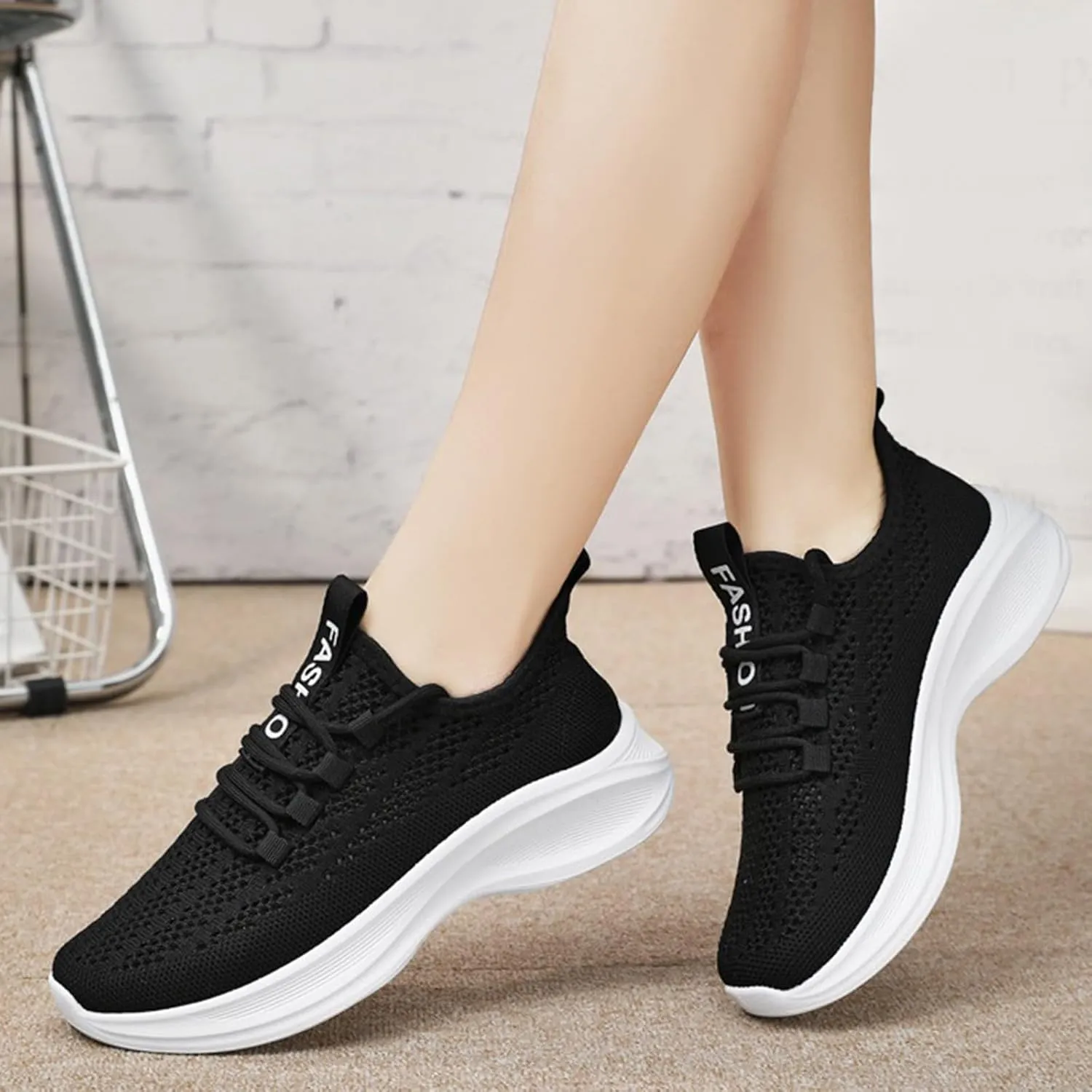 Women Lightweight Mesh Sneaker Breathable Running Cloud Soft Sole Non Slip Sports Athletic Tennis Trainer Shoes