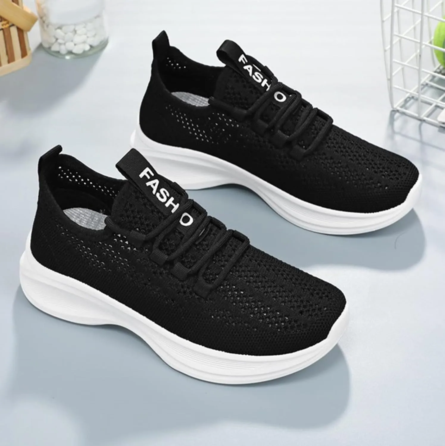 Women Lightweight Mesh Sneaker Breathable Running Cloud Soft Sole Non Slip Sports Athletic Tennis Trainer Shoes
