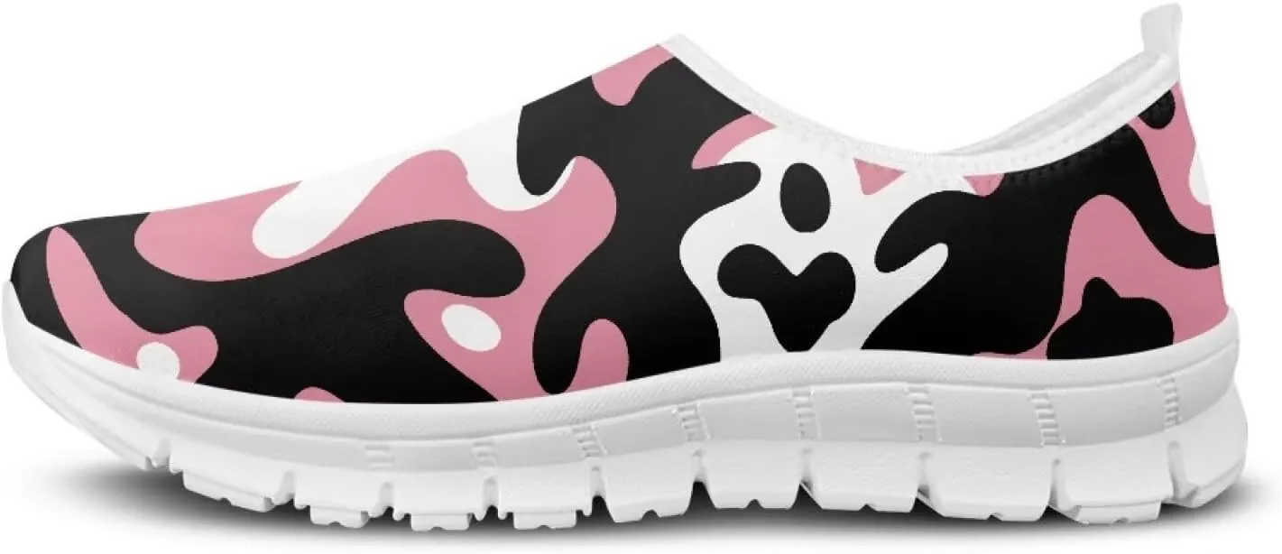Women’s Canvas Shoes Low Top Fashion Sneakers Slip on Walking Shoe（White Sole）