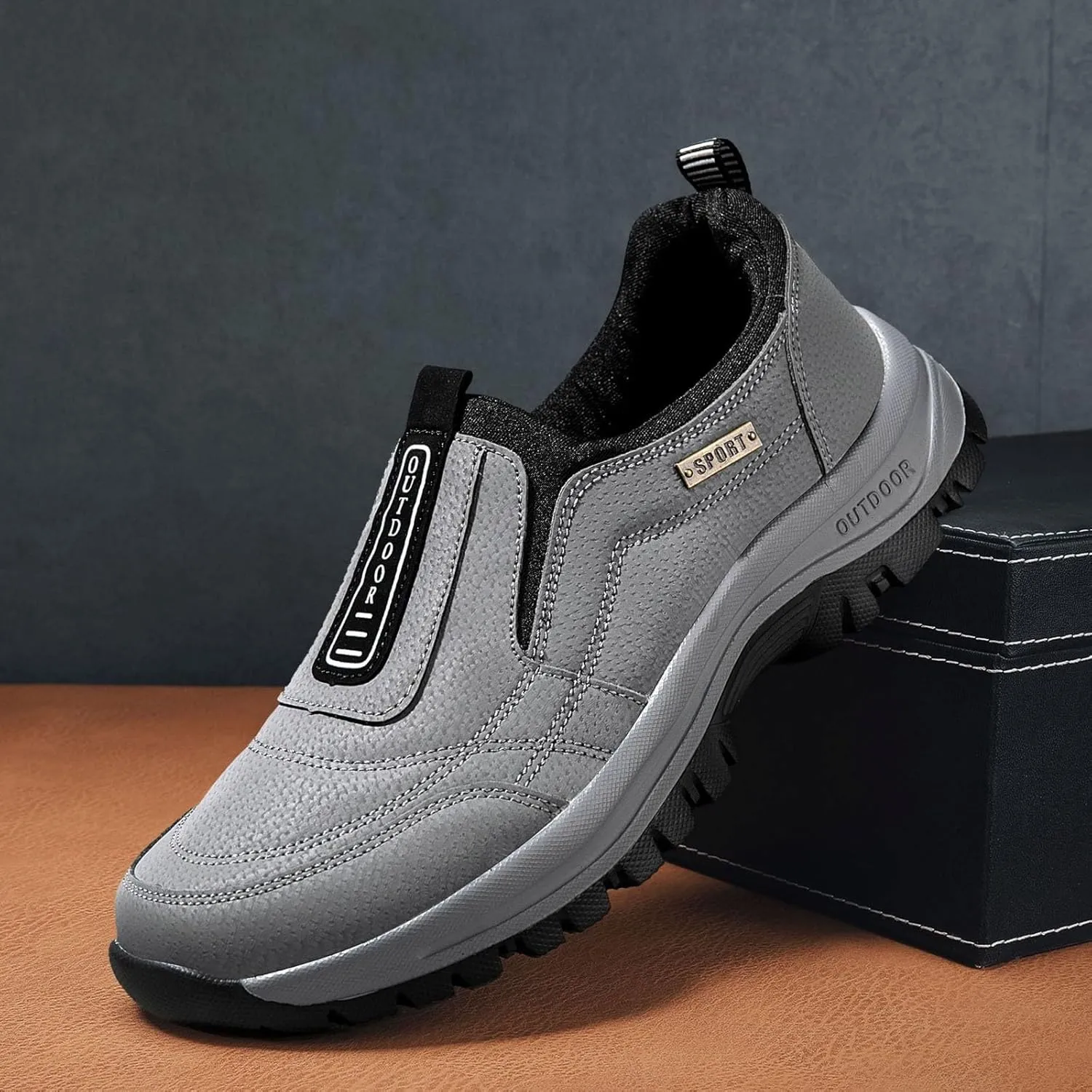 Womens Dress Shoes Slip On Sneakers Men Black Loafers Women Wide with Comfortable and Soft Lightweight Christmas Running Shoes Women Comfortable Dressy Slip on
