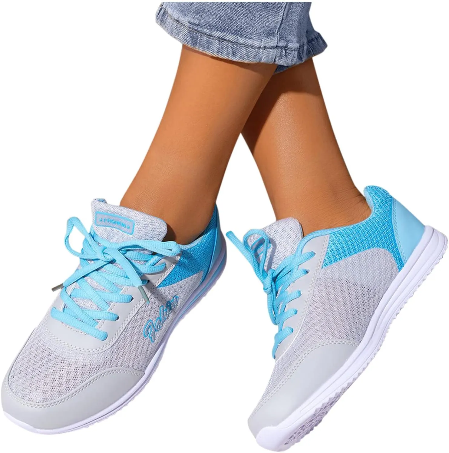 Women's Fashion Sneaker Mesh Slip On Black Non Slip Shoes for Women Comfortable Running Shoes for Women White Loafers Women Womens White Sneaker