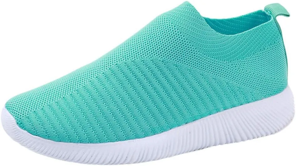 Women's Fashion Sneaker Mesh Slip On Black Non Slip Shoes for Women Comfortable Wide Tennis Shoes for Men Womens Comfortable Loafers White Sneakers for Men