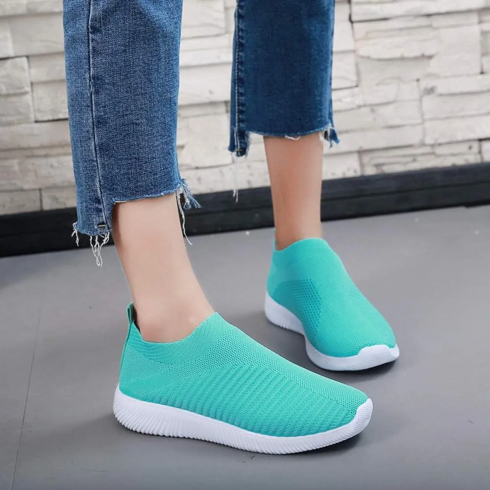 Women's Fashion Sneaker Mesh Slip On Black Non Slip Shoes for Women Comfortable Wide Tennis Shoes for Men Womens Comfortable Loafers White Sneakers for Men