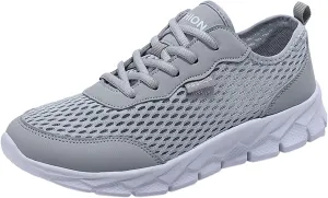 Women's Fashion Sneaker Mesh Slip On Black Non Slip Shoes for Women Comfortable Wide Tennis Shoes for Men Womens Comfortable Loafers White Sneakers for Men