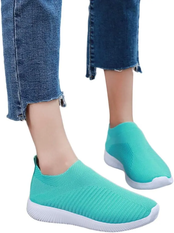 Women's Fashion Sneaker Mesh Slip On Black Non Slip Shoes for Women Comfortable Wide Tennis Shoes for Men Womens Comfortable Loafers White Sneakers for Men