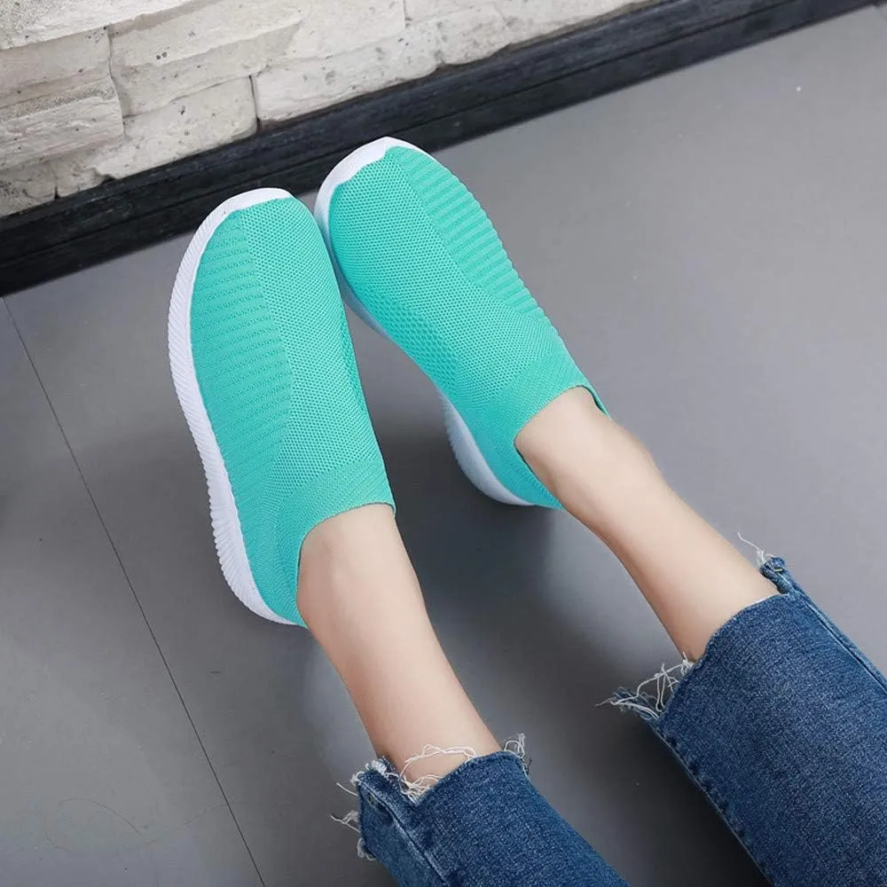 Women's Fashion Sneaker Mesh Slip On Black Non Slip Shoes for Women Comfortable Wide Tennis Shoes for Men Womens Comfortable Loafers White Sneakers for Men