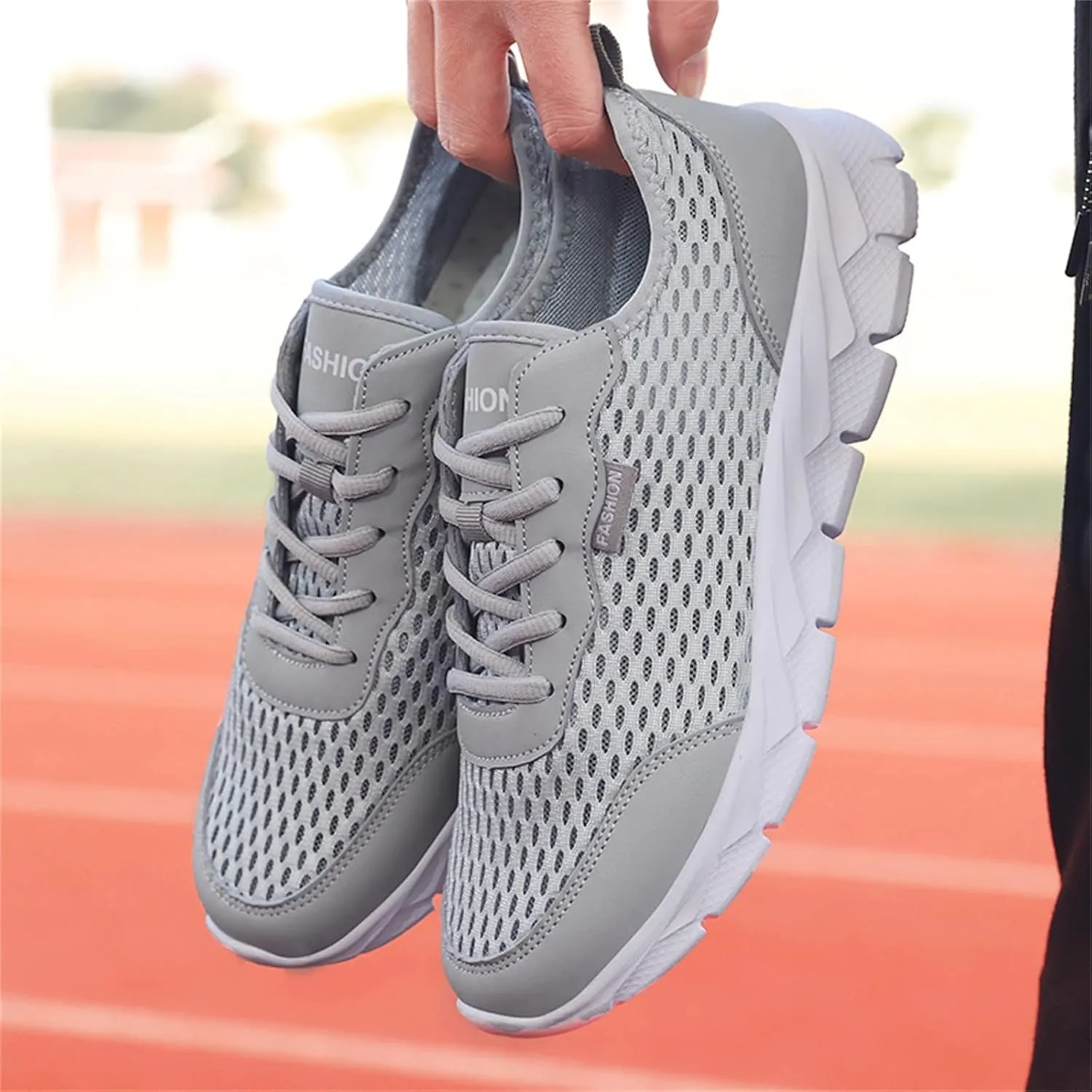 Women's Fashion Sneaker Mesh Slip On Black Non Slip Shoes for Women Comfortable Wide Tennis Shoes for Men Womens Comfortable Loafers White Sneakers for Men