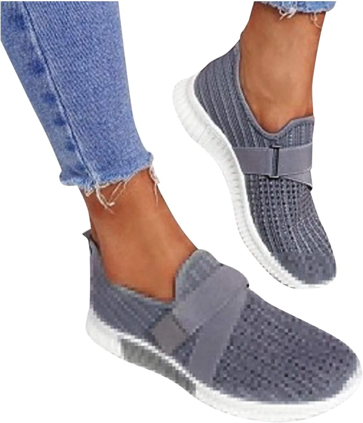 Women's Fashion Sneakers Lace Up Breathable Casual Waking Shoes Trail Running Shoes Men Glitter Loafers Women Shoes Womens White Platform Sneakers