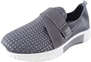 Women's Fashion Sneakers Lace Up Breathable Casual Waking Shoes Trail Running Shoes Men Glitter Loafers Women Shoes Womens White Platform Sneakers