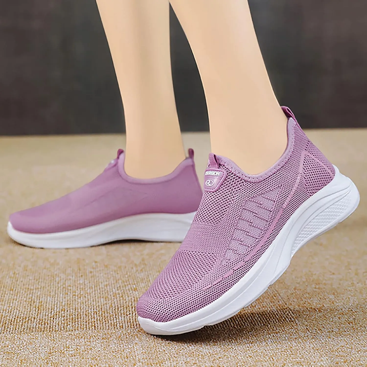 Women's Fashion Sneakers with Arch Support Women Slip On Sneakers Wide Womens Athletic Shoes Plantar Fasciitis Sneakers Women Arch Support White Cute Black Sneakers for Women