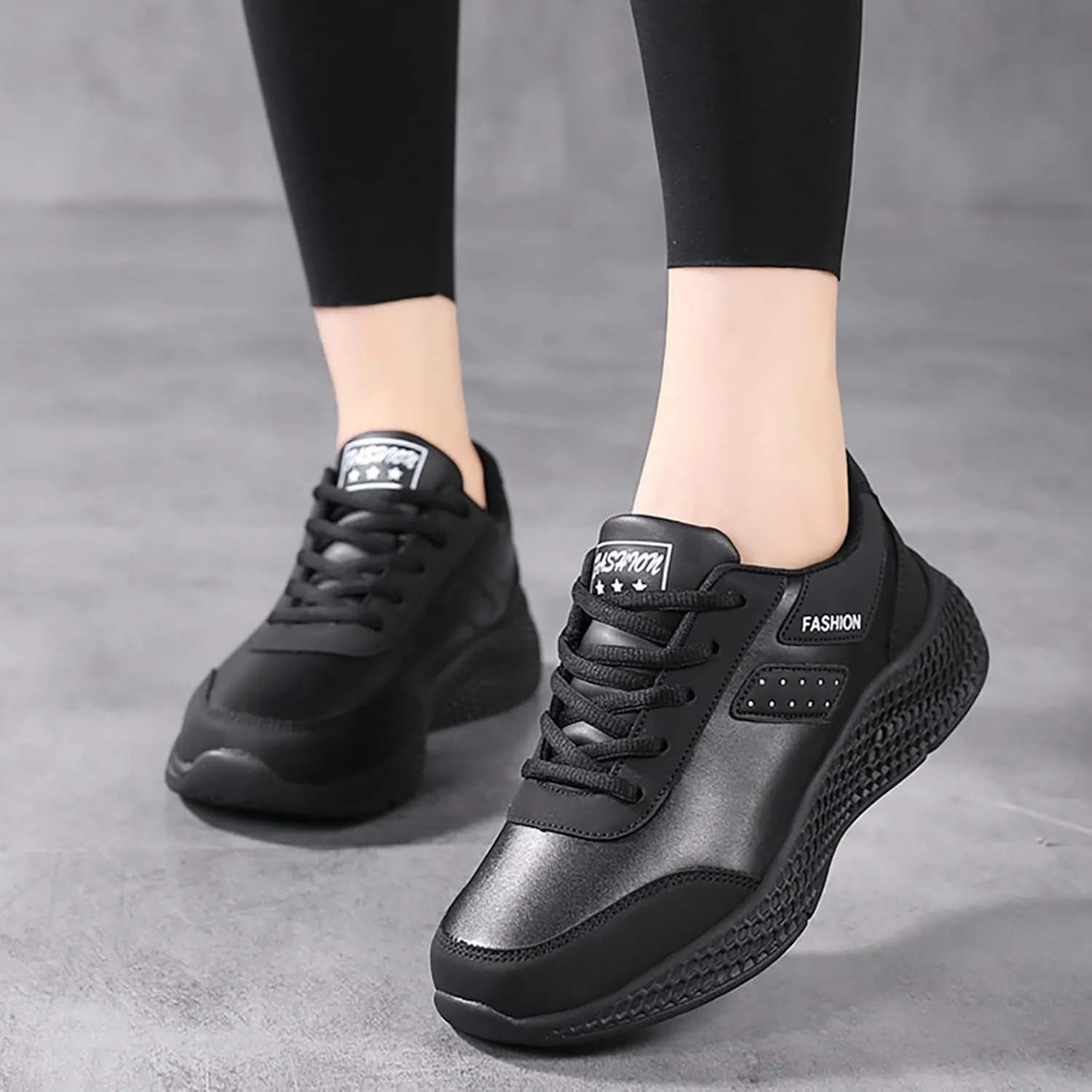 Women's Fashion Sneakers Womens Work Shoes Women's White Fashion Sneakers Round Toe Slip On Casual Women Loafers Shoes for Work Slip On Sneakers Women Wide Width