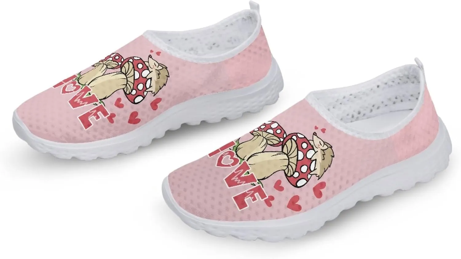 Women's Running Shoes Breathable Athletic Tennis Shoes Casual Lightweight Ladies Running Sneakers Slip On Flats Loafer